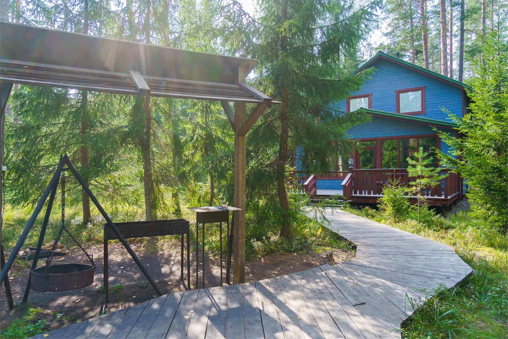 Норвежский фьорд, двухэтажный дом с сауной в Шишки на Лампушке