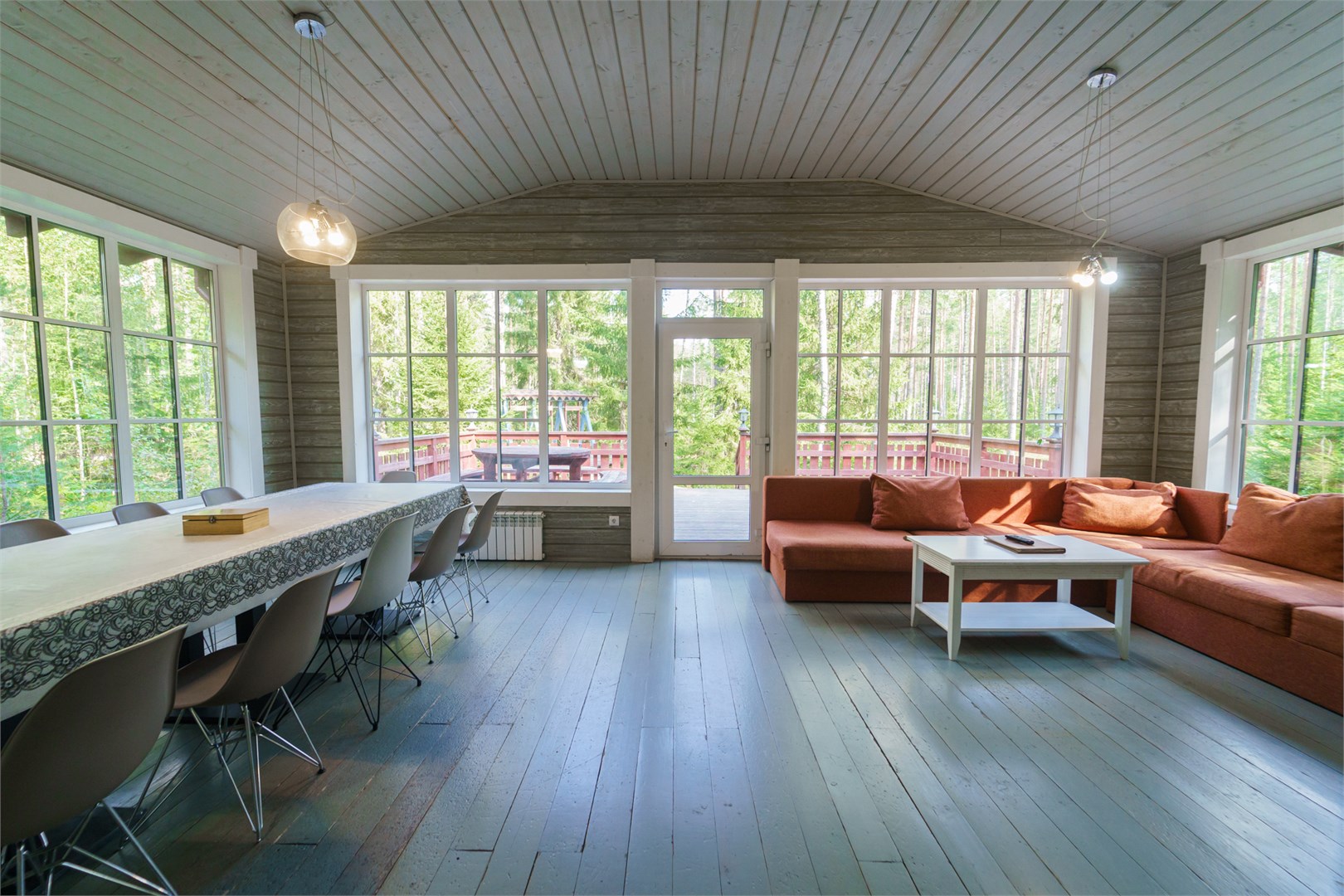 Норвежский фьорд, двухэтажный дом с сауной в Шишки на Лампушке