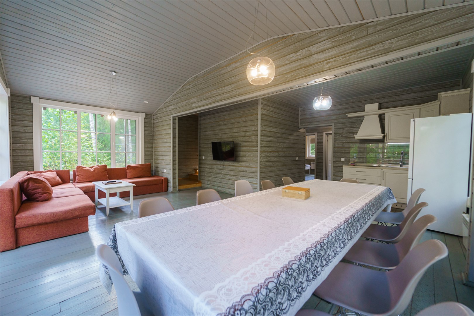 Норвежский фьорд, двухэтажный дом с сауной в Шишки на Лампушке