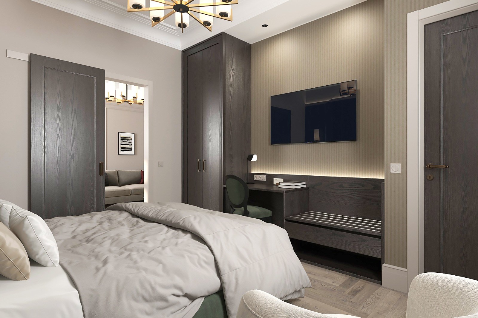 1 корпус Люкс 2-местный 2-комнатный 2-4 этаж в Санаторий им. М.В. Фрунзе