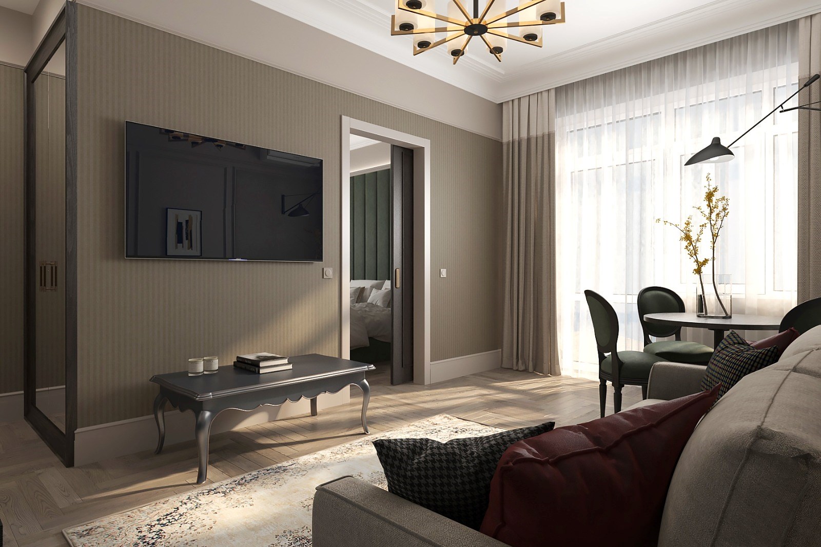 1 корпус Люкс 2-местный 2-комнатный 2-4 этаж в Санаторий им. М.В. Фрунзе