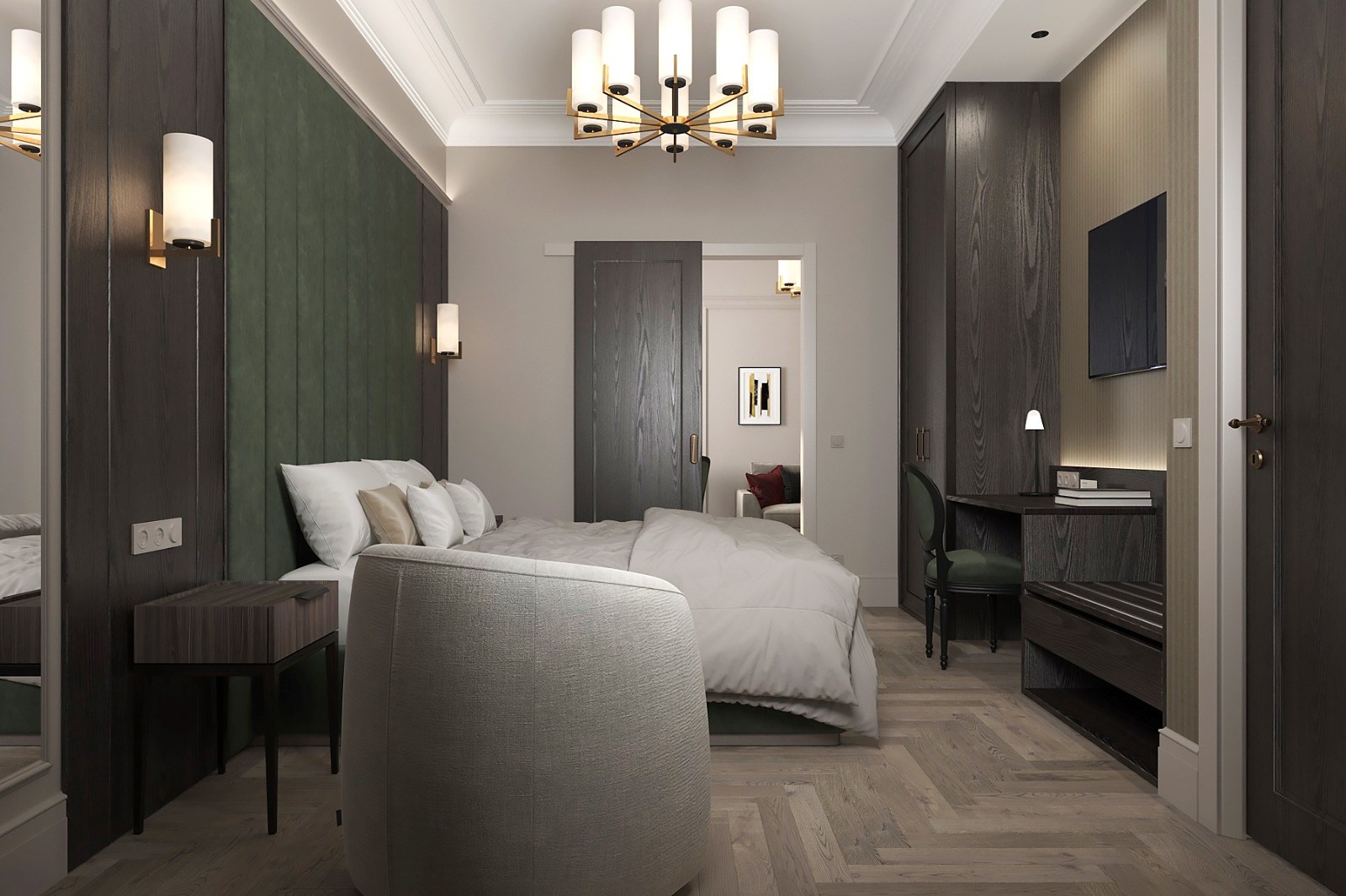 1 корпус Люкс 2-местный 2-комнатный 2-4 этаж в Санаторий им. М.В. Фрунзе