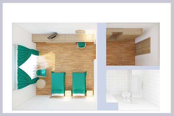 Стандарт DBL/TWIN 2-местный с балконом в Azimut Здоровье Долина Нарзанов Кисловодск