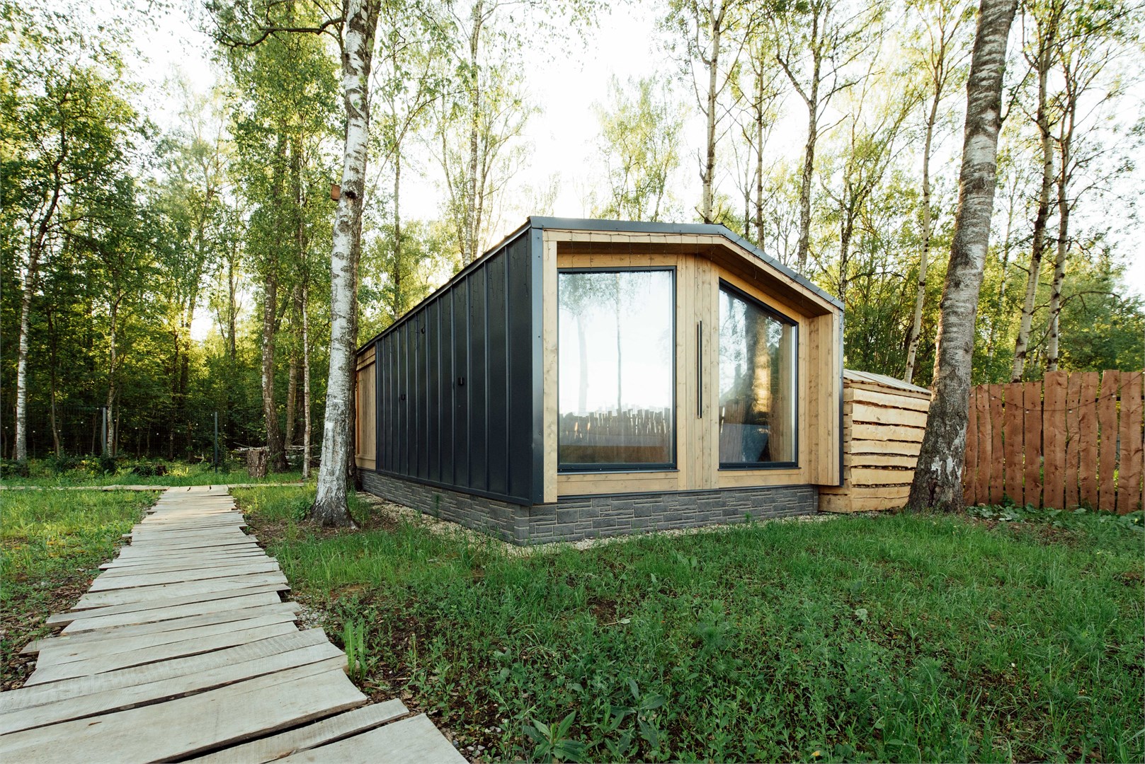 Дом в лесу 30 кв.м. с террасой в Bazabanya