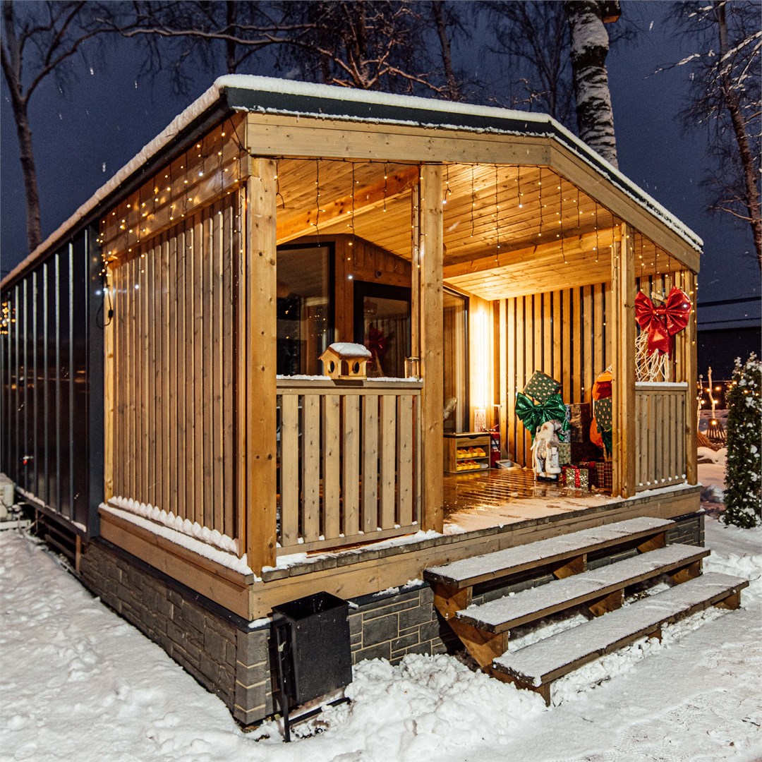 Дом в лесу 30 кв.м. с террасой в Bazabanya