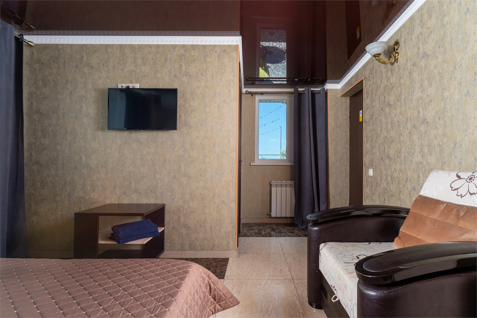 Делюкс с видом на террасу в Helas