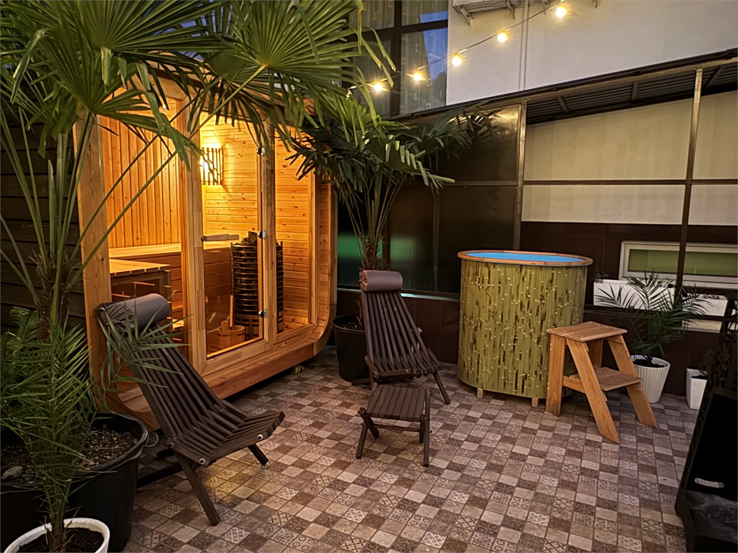 Делюкс с видом на террасу в Helas