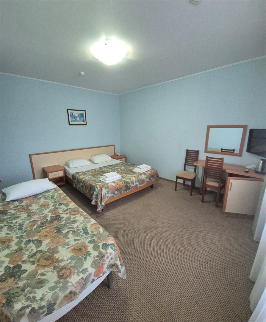 Трехместный стандарт с балконом в Штиль