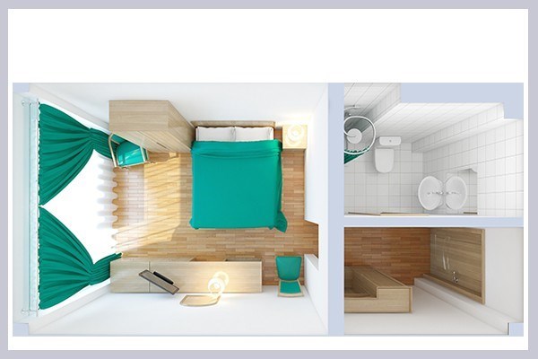 Стандарт 1-местный с балконом в Azimut Здоровье Долина Нарзанов Кисловодск