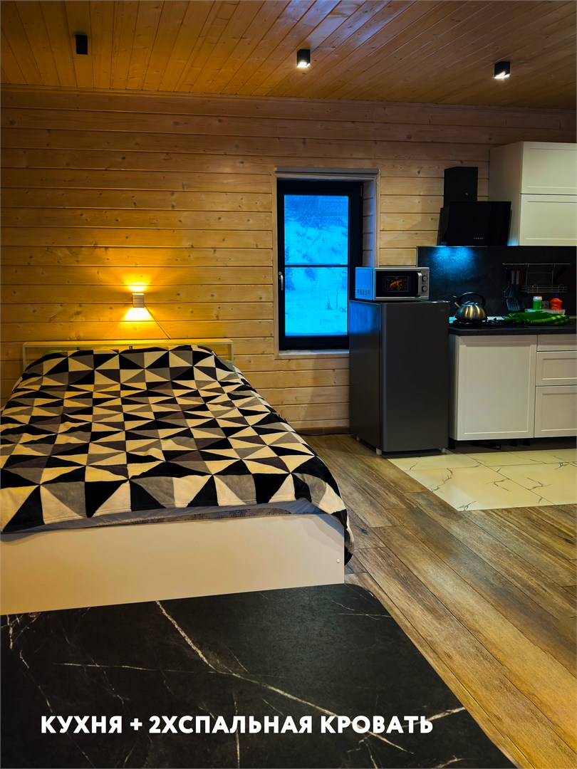 Двухместный дом в поселке возле леса (2 км от базы) (2+2) в Карелия парк