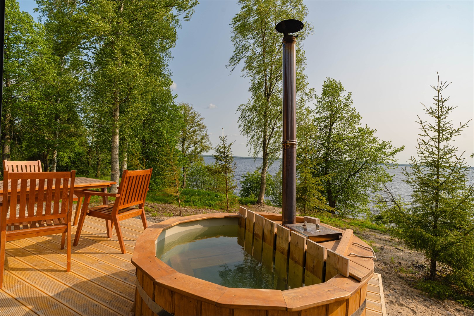 Двухместный Барнхаус на берегу озера в ЭкоPort на Отрадном