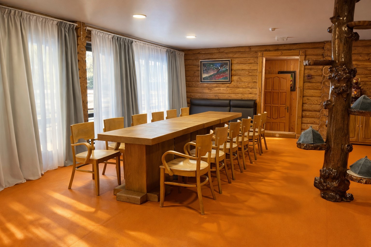 Застава: Хаусбот 3 комн с бассейном, баней и верандой в Застава