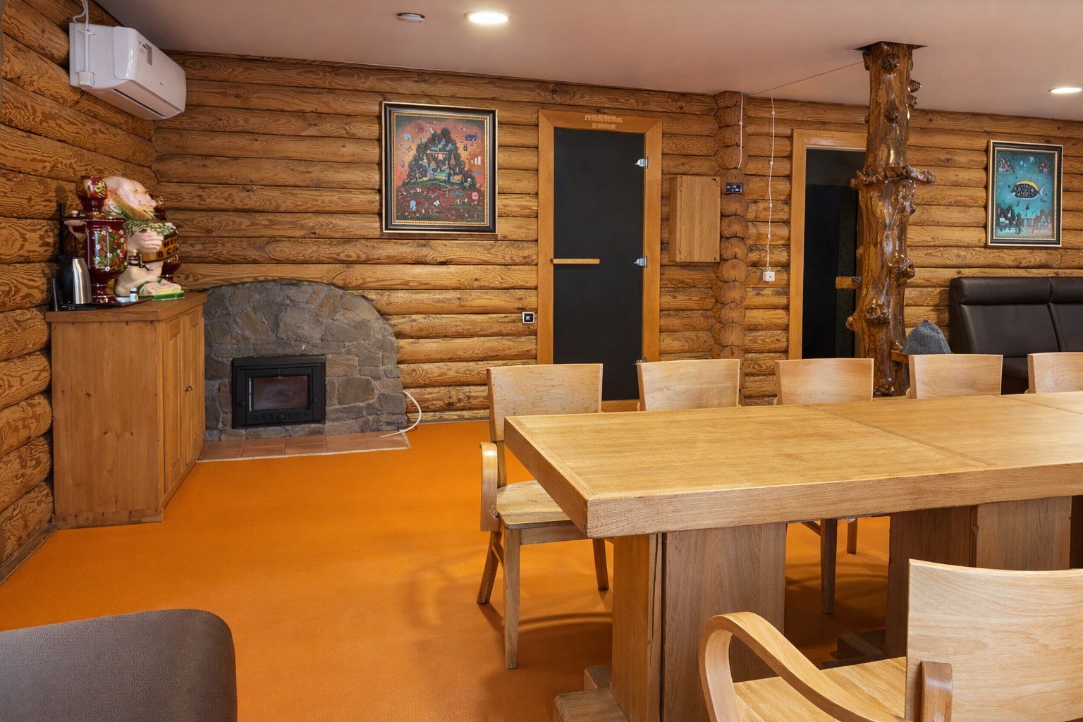 Застава: Хаусбот 3 комн с бассейном, баней и верандой в Застава