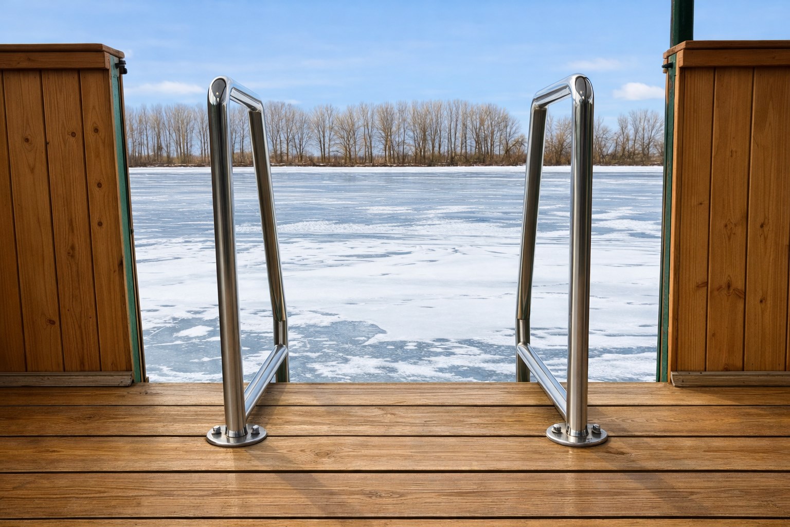 Застава: Хаусбот 3 комн с бассейном, баней и верандой в Застава