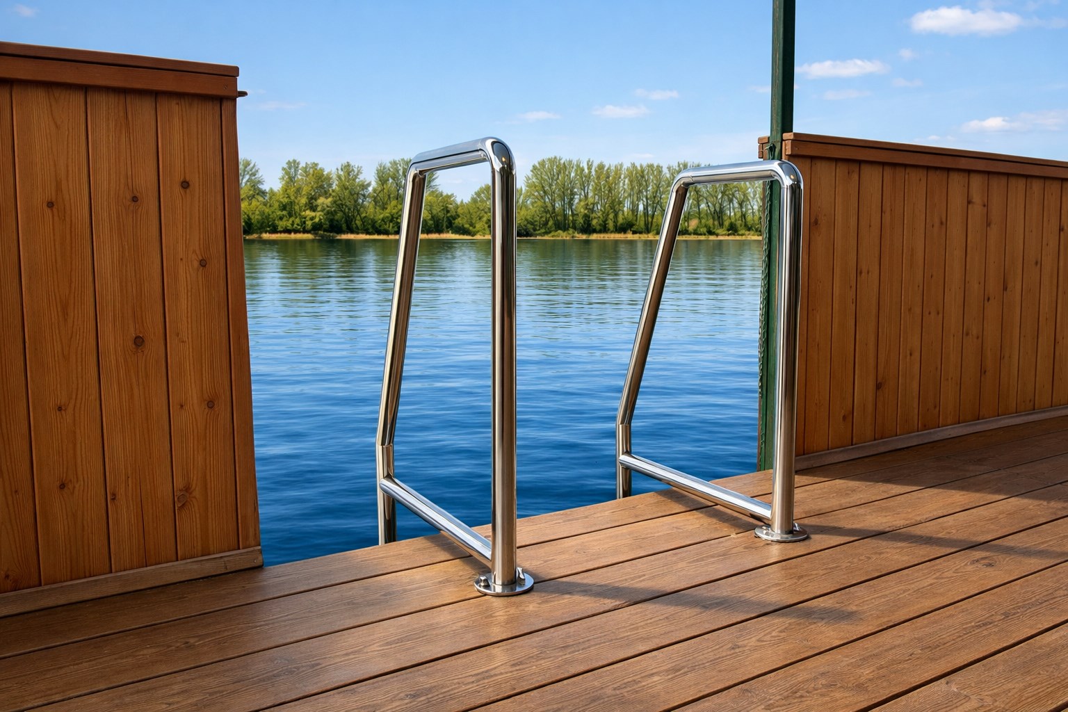 Застава: Хаусбот 3 комн с бассейном, баней и верандой в Застава