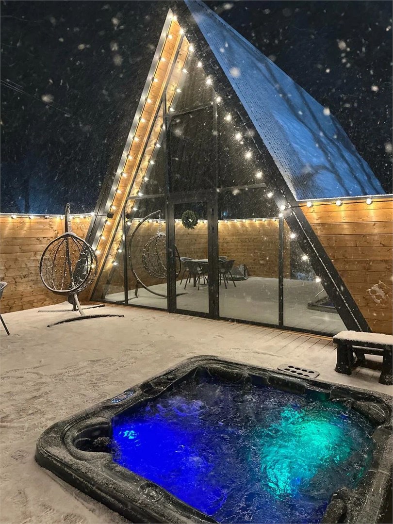 А-Фрейм VIP с джакузи в Arkhyz gorniy city