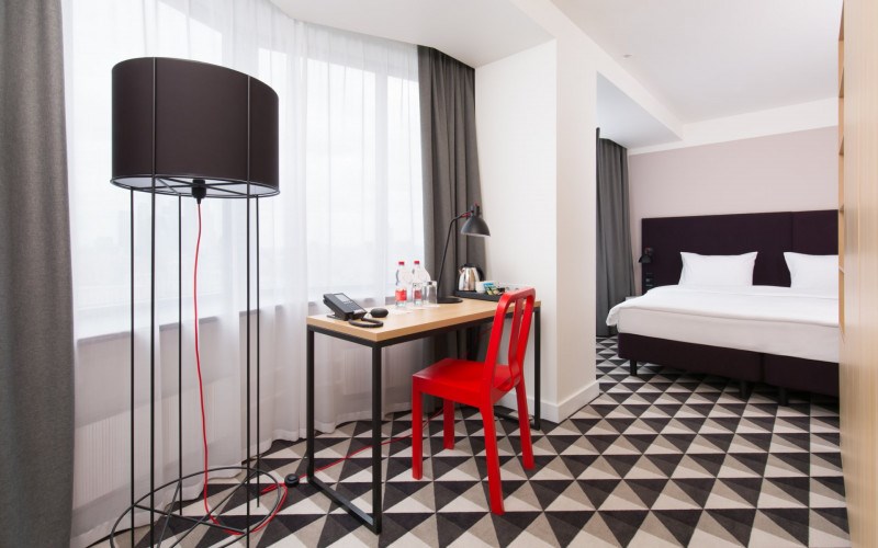 SMART Супериор с видом на Москва Сити в Azimut Сити Отель Смоленская Москва