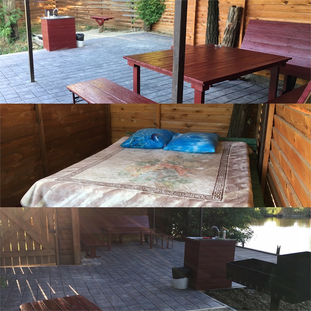 Беседка "С ЛЕЖАКОМ" в Эксклюзивная рыбалка