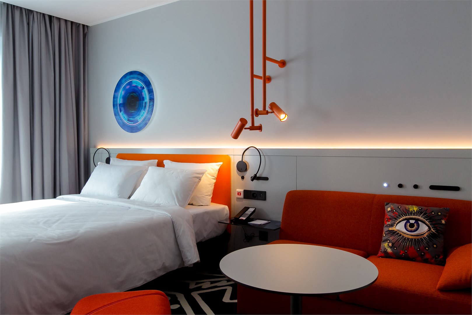 ДЕЛЮКС однокомнатный - 1 двуспальная кровать в НебоАрт