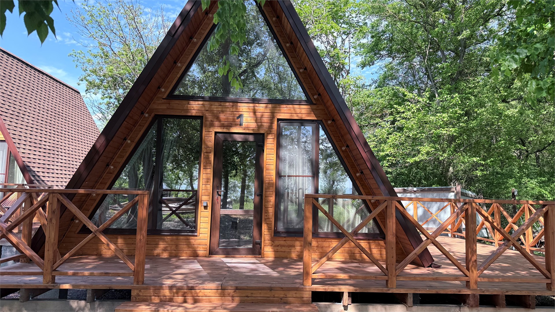 A-frame "Домик у моря" в Панорама