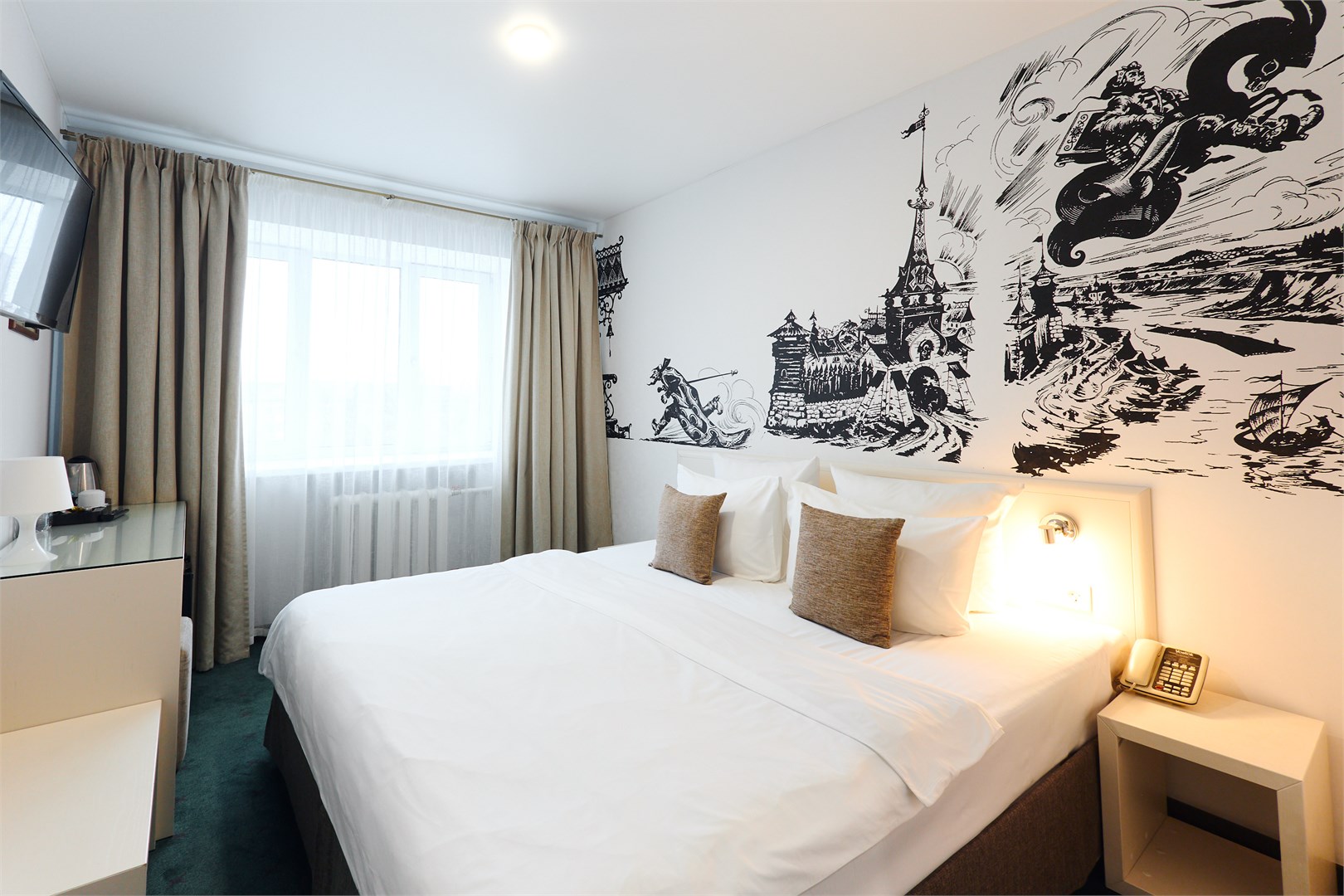 Номер улучшенный с двуспальной кроватью в Восток