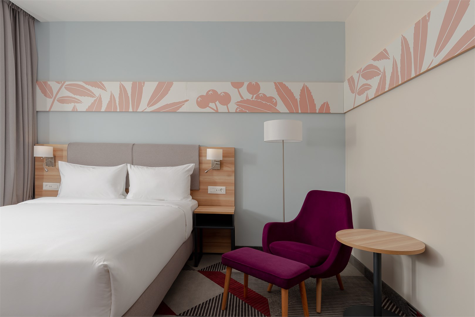 Стандартный номер с двуспальной кроватью в Рябина от Васта