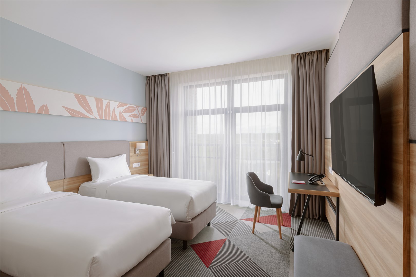 Стандартный номер с двумя раздельными кроватями в Рябина от Васта