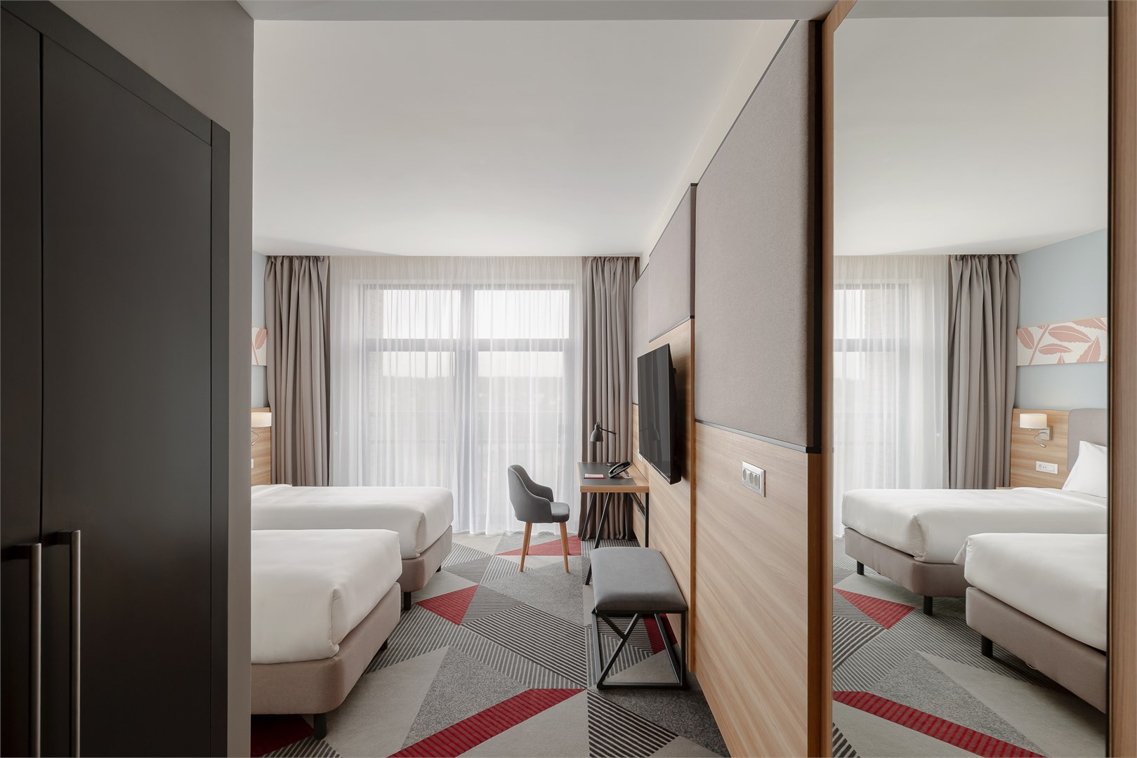 Стандартный номер с двумя раздельными кроватями в Рябина от Васта