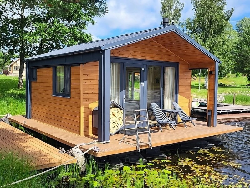 Хаусбот "Сила Вуоксы" + Плавучая беседка-барбекю в Гостевой дом