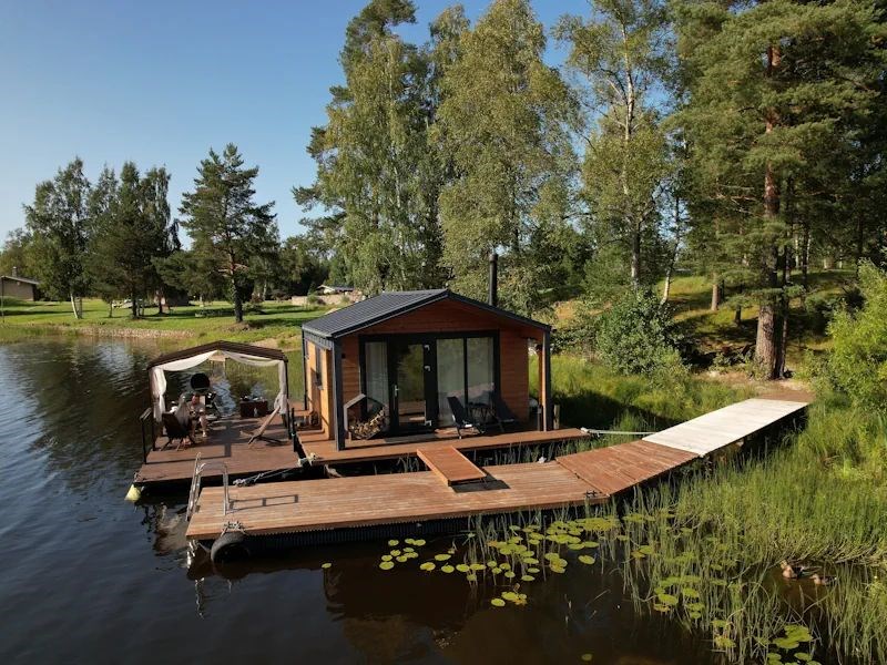 Хаусбот "Сила Вуоксы" + Плавучая беседка-барбекю в Гостевой дом