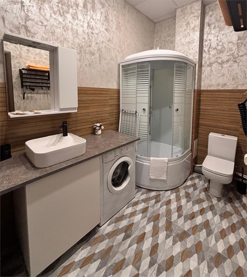 Двухместная студия с двуспальной кроватью 3 этаж в Атмосфера