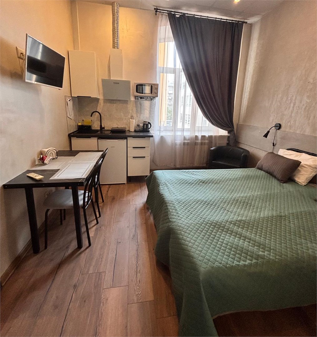 Двухместная студия с двуспальной кроватью 3 этаж в Атмосфера