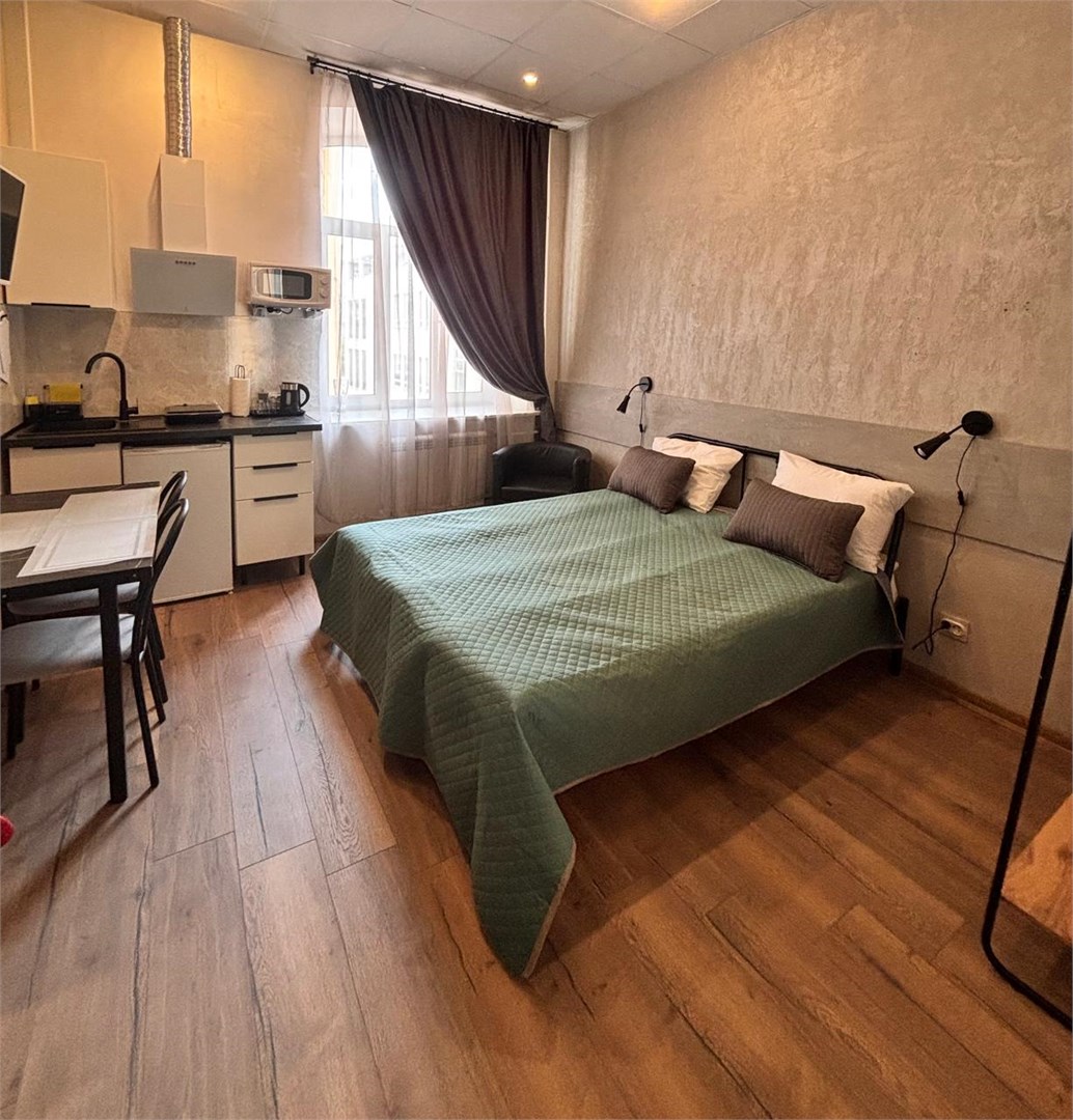 Двухместная студия с двуспальной кроватью 3 этаж в Атмосфера