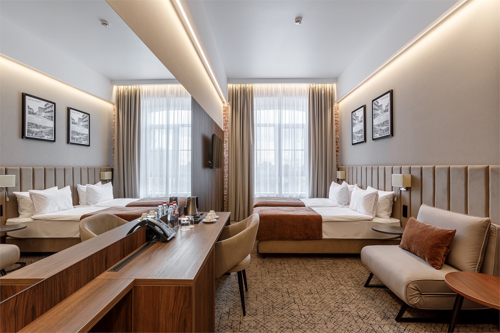 Стандарт с двумя кроватями в Azimut Отель Орехово-Зуево