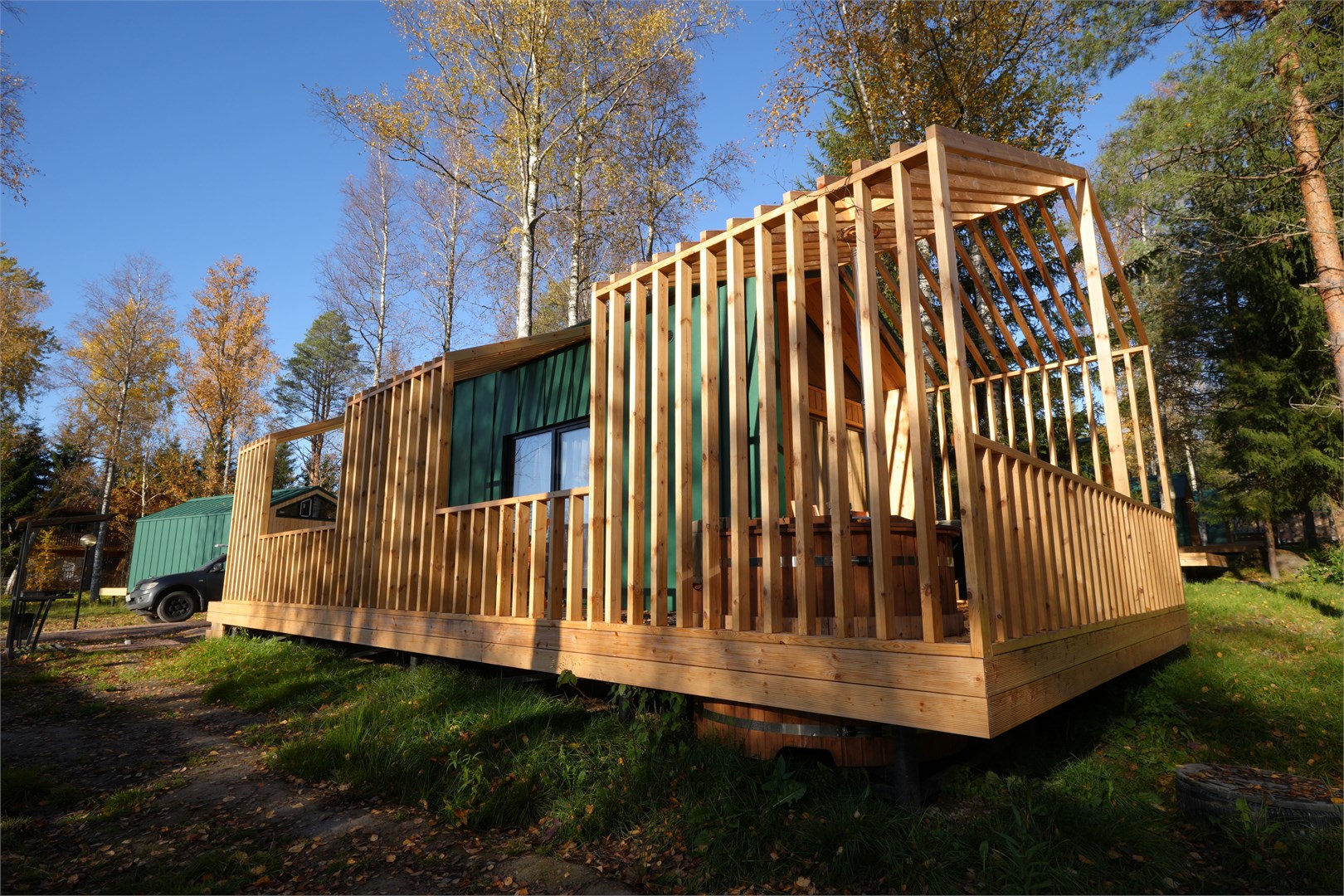 Четырёхместный Барнхаус на главной аллее в ЭкоPort на Отрадном