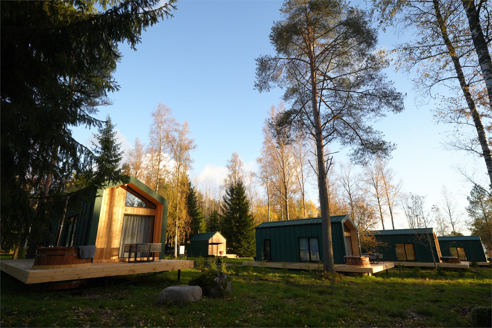 Четырёхместный Барнхаус на главной аллее в ЭкоPort на Отрадном