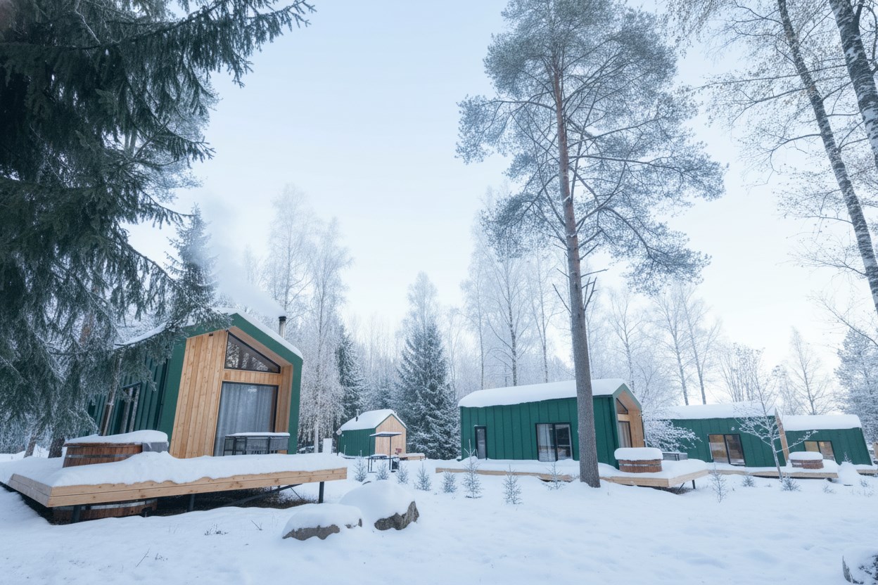 Четырёхместный Барнхаус на главной аллее в ЭкоPort на Отрадном