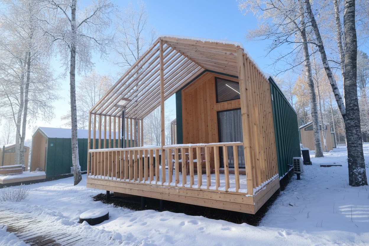 Четырёхместный Барнхаус на главной аллее в ЭкоPort на Отрадном