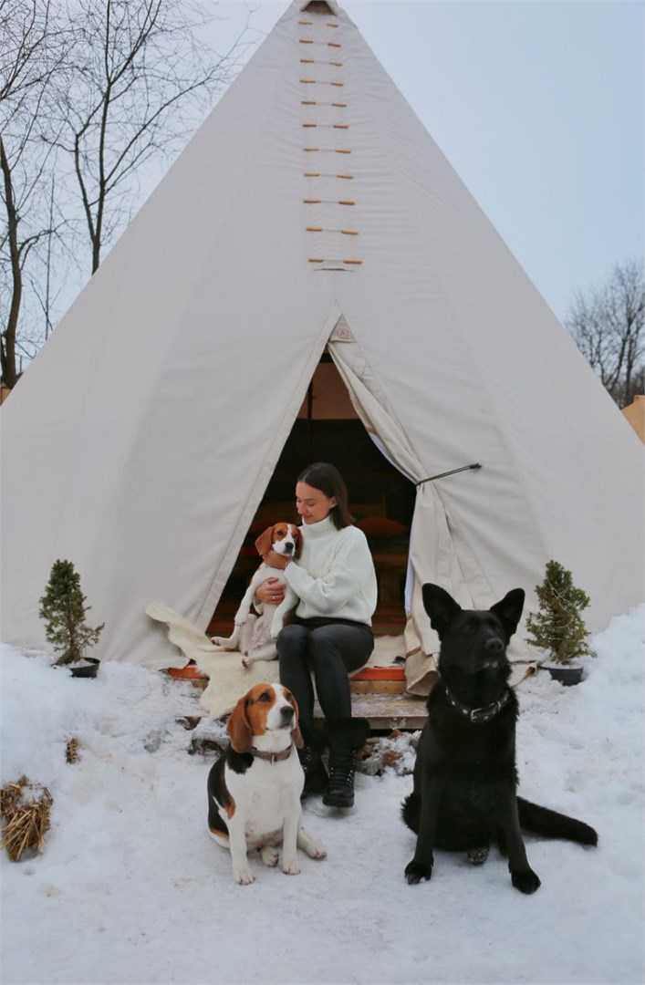 Индейский домик (типи) в Фазенда