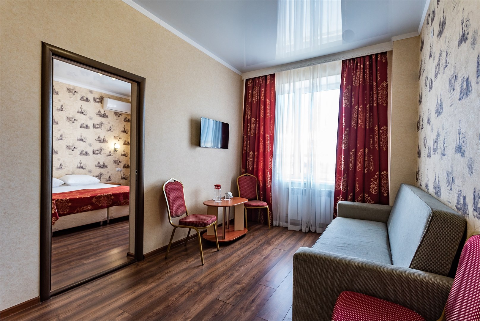 Двухкомнатный двухместный номер без балкона "Эконом" в Русь