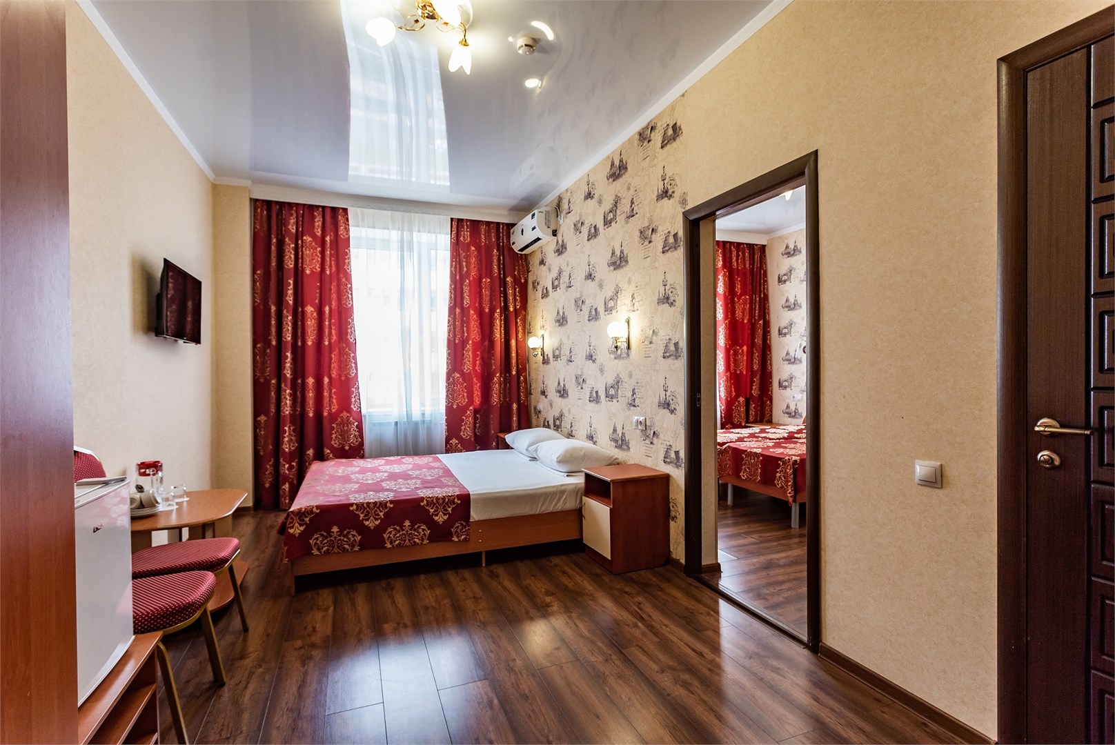 Двухкомнатный четырехместный номер без балкона "Эконом" в Русь