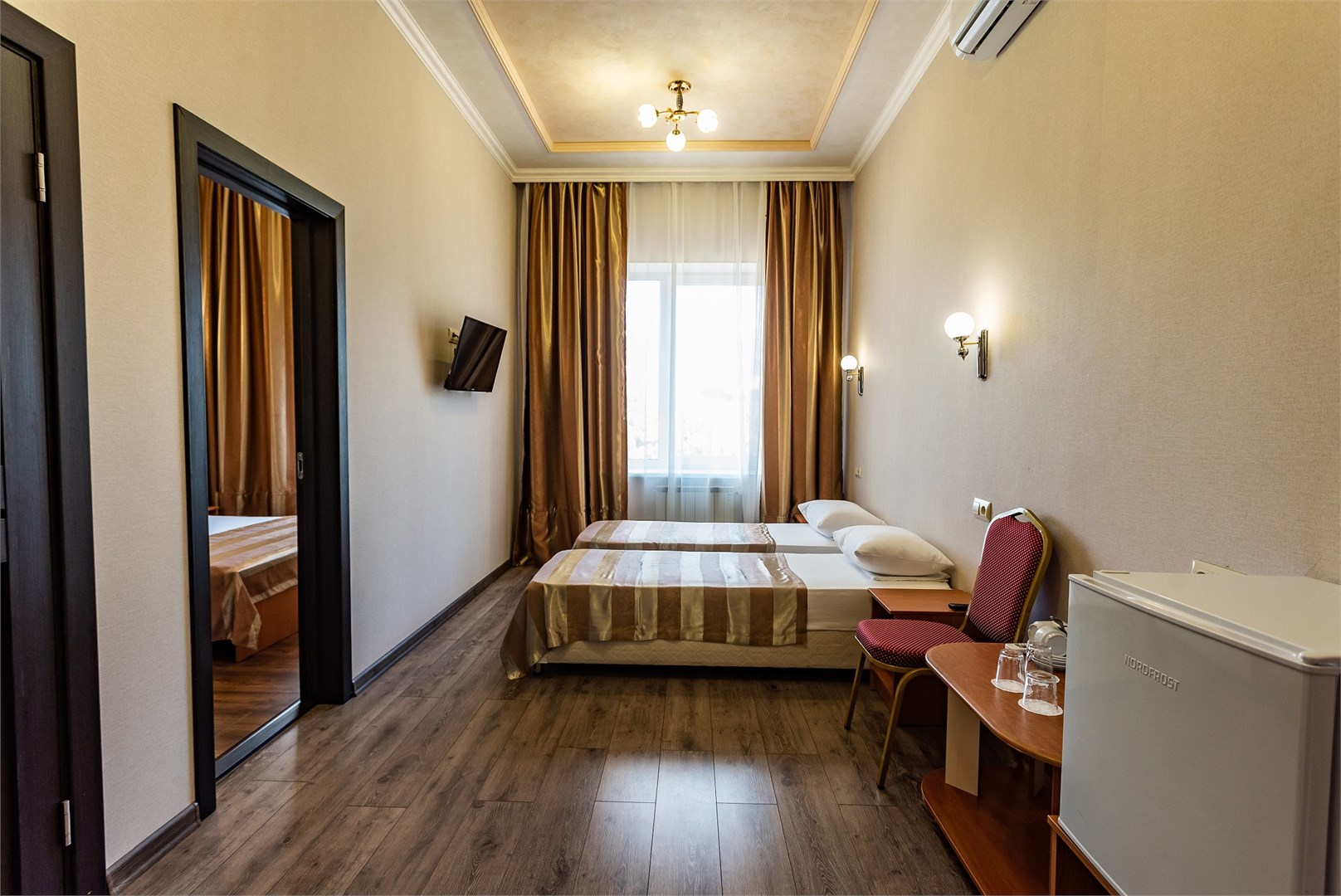 Двухкомнатный четырехместный номер без балкона "Эконом" в Русь