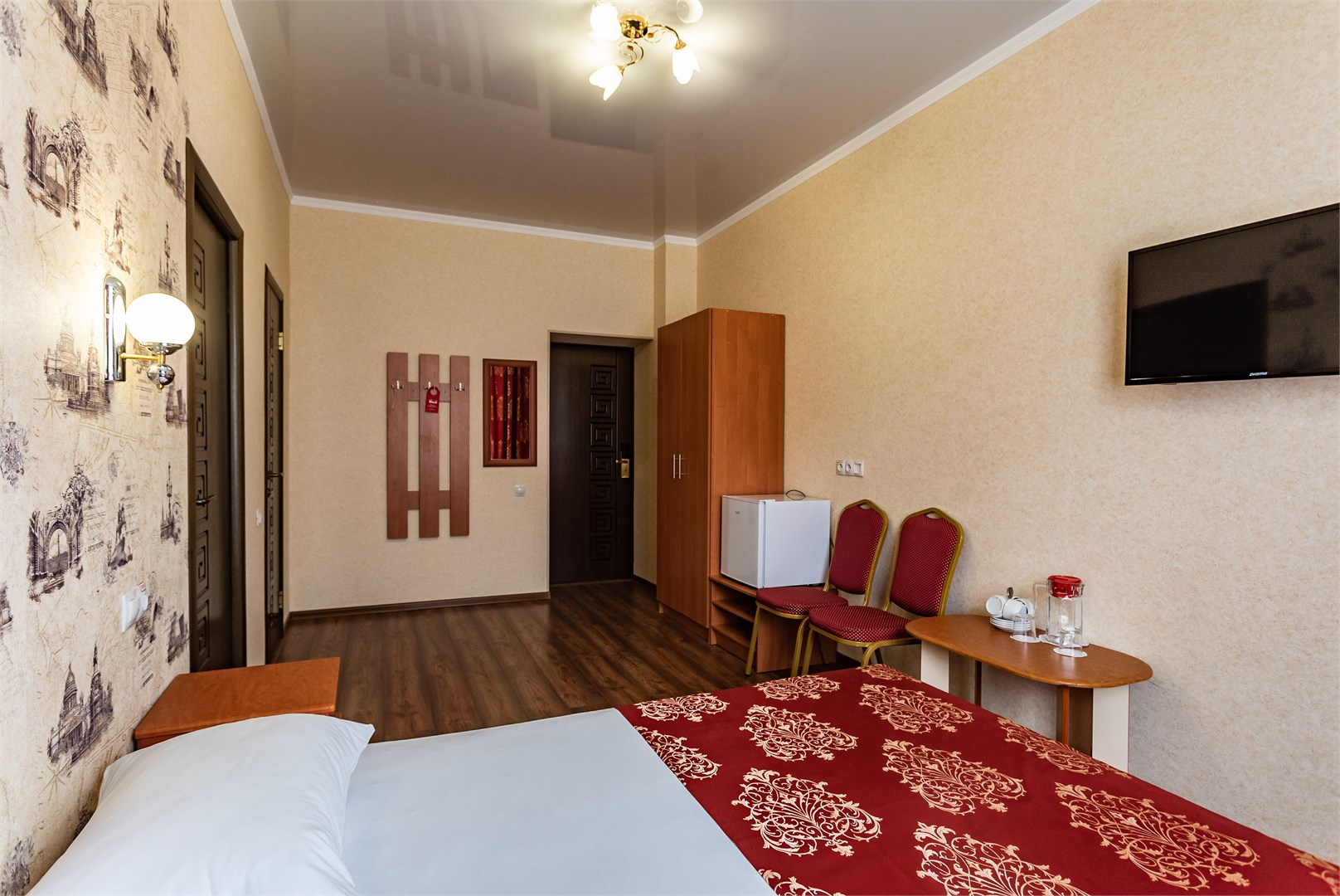 Двухкомнатный четырехместный номер без балкона "Эконом" в Русь