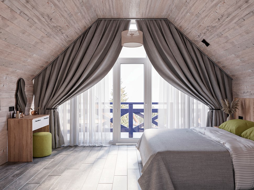 Шале двухкомнатное двухместное в Русь