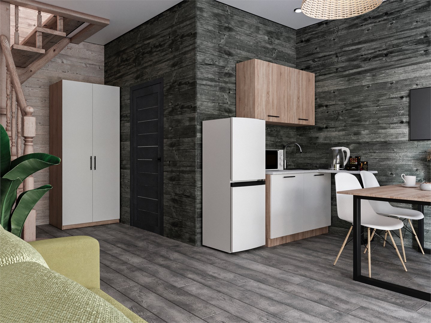 Шале двухкомнатное двухместное в Русь