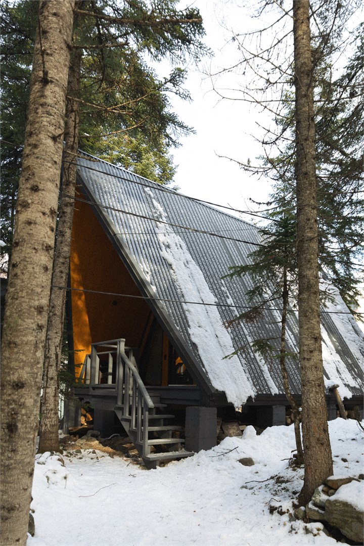 Домик A-frame лесной в Времена года Village