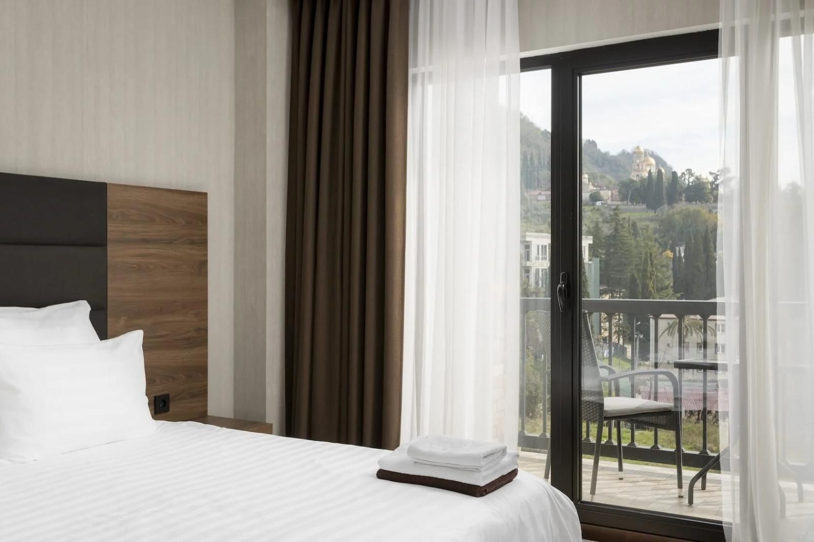 Делюкс с красивым видом и балконом в Loft