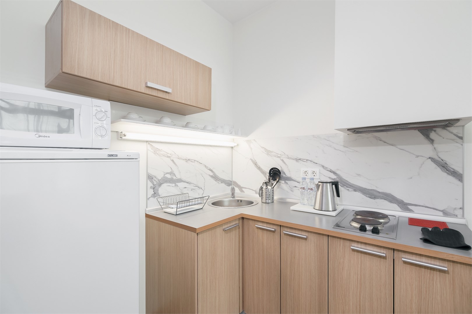 С видом на город, двухкомнатный апартамент с одной спальней (6-15 этаж) в Uplaza