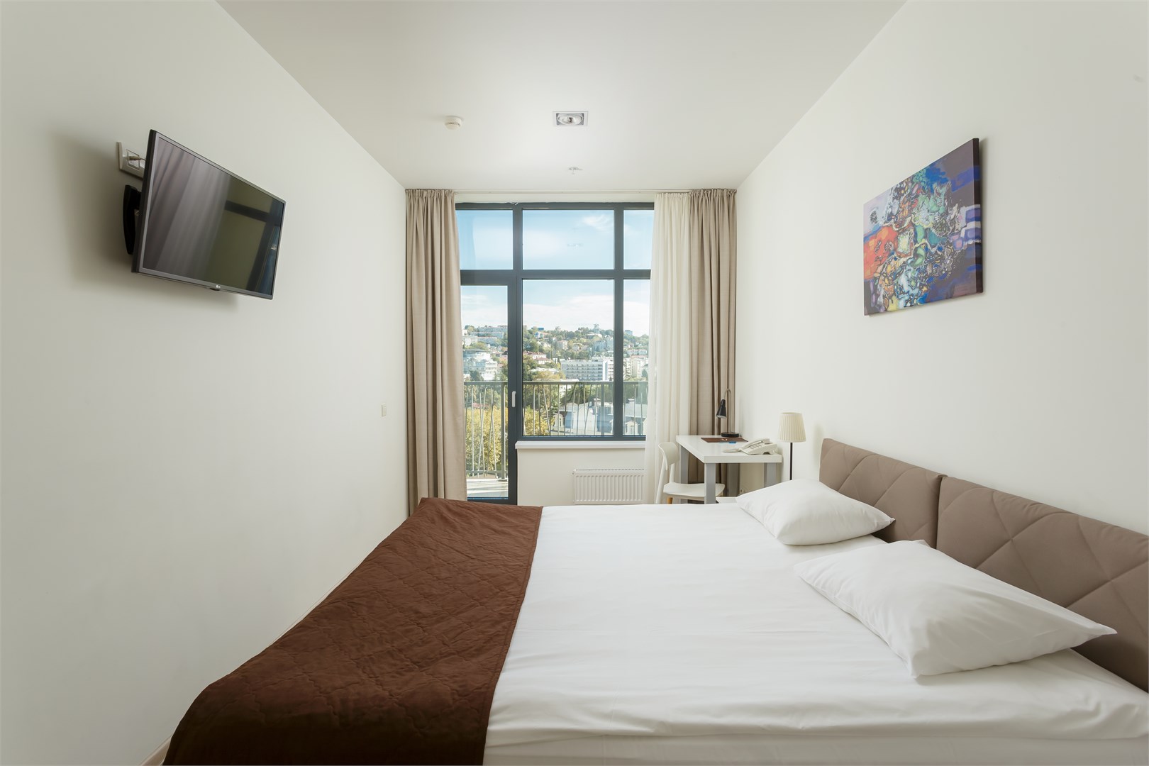 С видом на город, двухкомнатный апартамент с одной спальней (6-15 этаж) в Uplaza