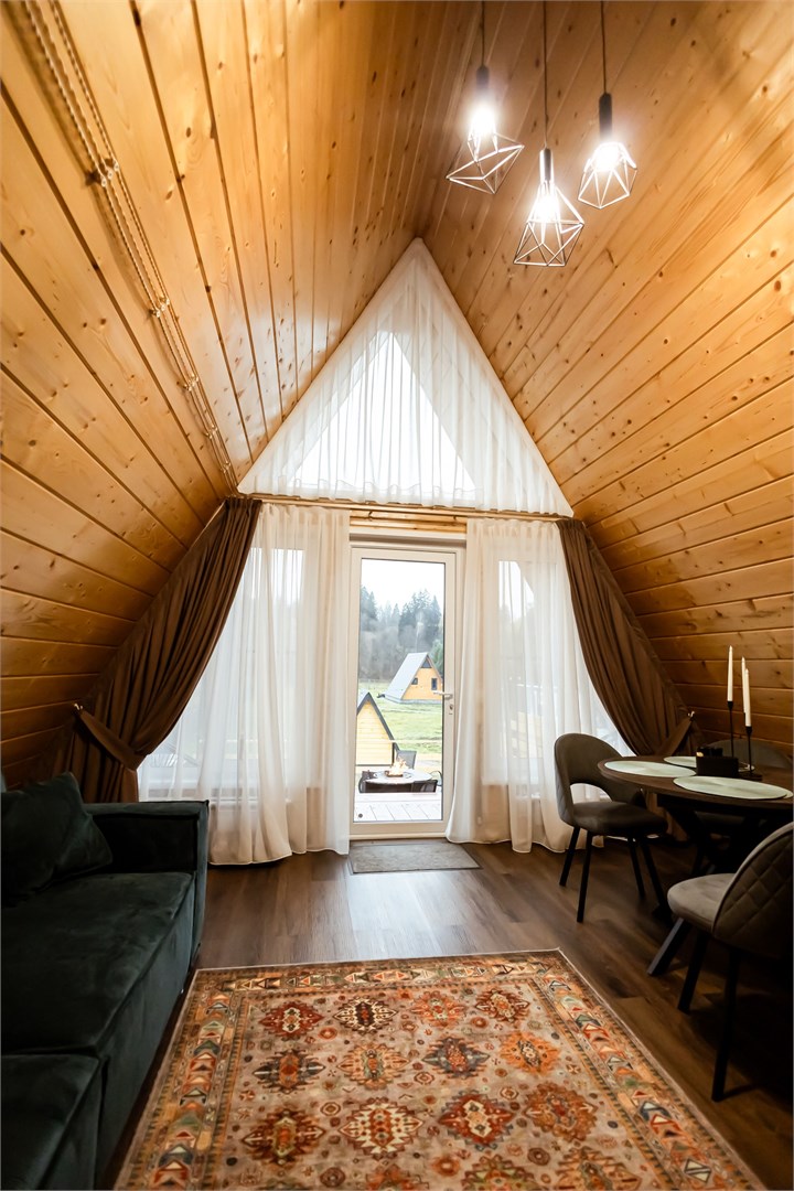 A-frame «Петрол» домик из дерева 4х местный в Ривер Хаус